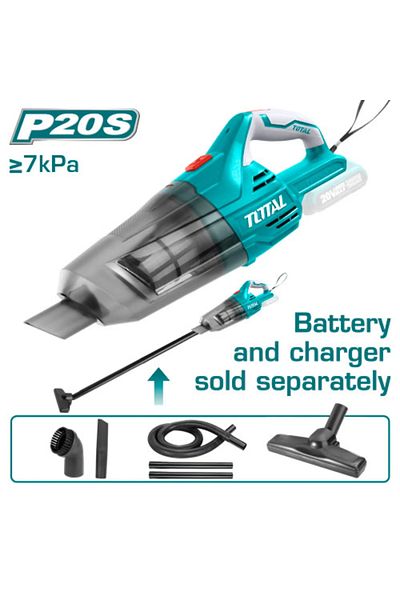 TOTAL 20v cordless vacuum cleaner without battery and charger Total Tvli2001