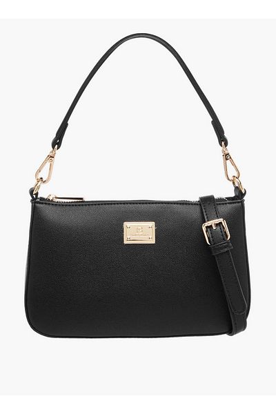 Flora Bella by Shoexpress Textured Shoulder Bag with Detachable Strap and Zip Closure