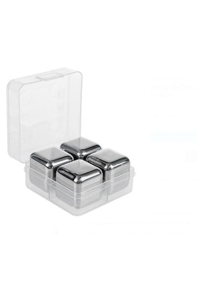 CXN Reusable Stainless Steel Ice Cubes - 4 pcs