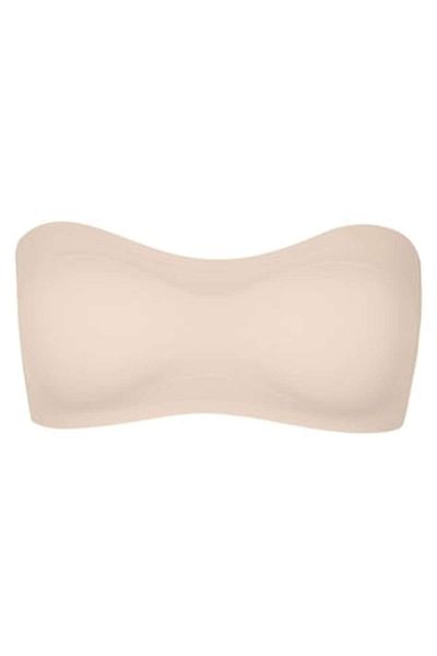 OEM Strapless bra in ecru with detachable padding, One Size INTL