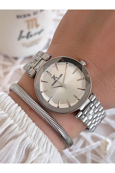 Daniel Klein Steel Cord 3 Atm Water Resistant Special Design Women Wristwatch+Bracelet Vs.Blkt.0483