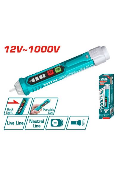 TOTAL Total Tht29100026 12v~1000v Voltage Tester