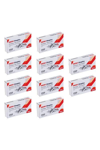 Noki Staple No: 24/6, 1000 Pieces, 10 Boxes, Durable Use