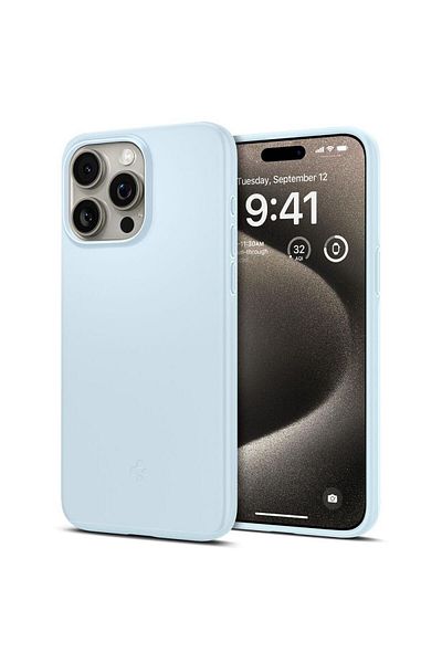 Spigen Etui ochronne do iPhone 15 Pro Max Thin Fit jasnoniebieskie