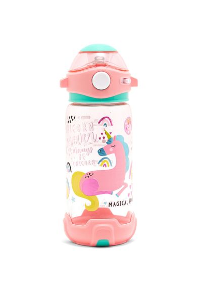R&B Pink Girls Water Bottle