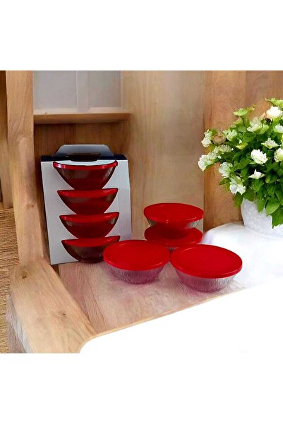 ariana sytle 4-Piece Glass Storage Set with Lid