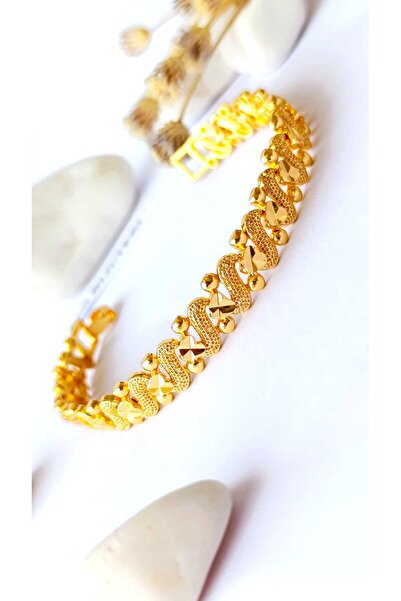 RSB Bijuteri Bileklik Altın Kaplama 316 L Çelik + Hediye Paket