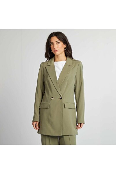 KIABI Mid-length tailored jacket GREEN