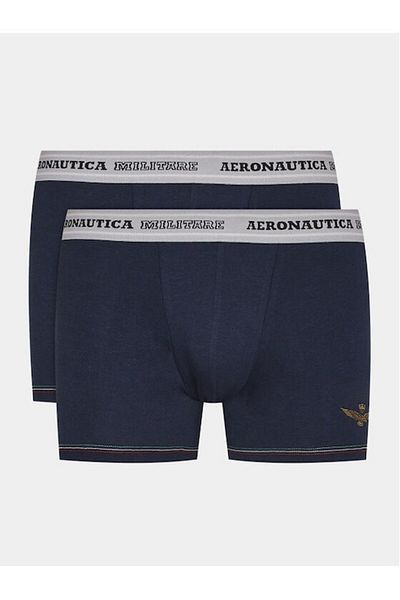 Aeronautica Militare Set 2 boxeri bărbătești, Aeronautica Militare, bumbac, XL, albastru