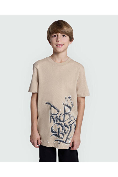 Ovs تي شيرت جرافيكي بطبعة فلفل أبيض - للأولاد