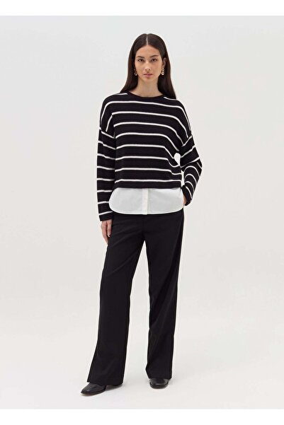 Ovs Long-Sleeved T-Shirt With Micro Waffle Weave
