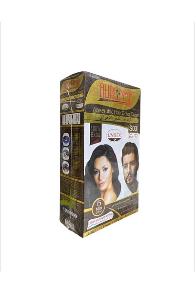 AUROMA Oroma Dark Black Hair Dye for Men and Women - Natural Cream Hair Color Dark Black Hair Dye
