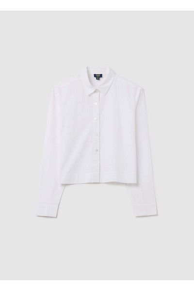 Ovs Cropped-Fit Shirt In Cotton