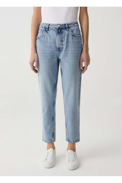 Ovs Mum-Fit Crop Jeans