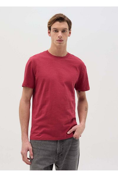 Ovs T-Shirt In Slub Cotton With Round Neck