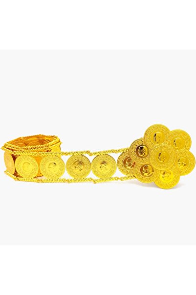 Güven Kemer Ali Usta Model Liralı – Centura placata cu aur (catarama Liralı/c...