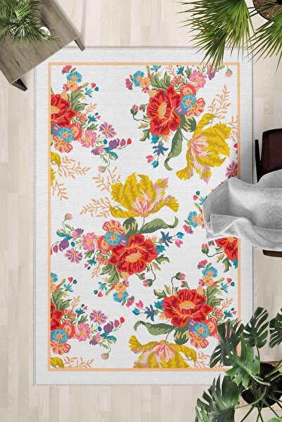 Monnhein Covor lavabil cu bază anti-alunecare – Covor modern cu imprimare dig...