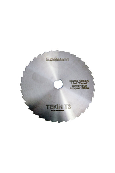 Tekin T3 Döner Kesme Makinası 12 cm Lik Yedek Bıçak-Tırtıklı