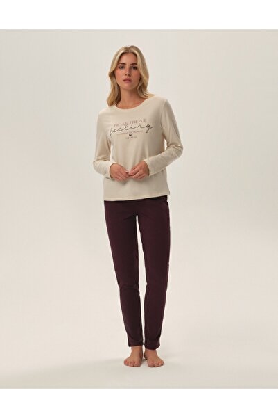 Henderson Freja women's pajamas are the perfect combination of style & comfort & subtle lettering heart| Freja