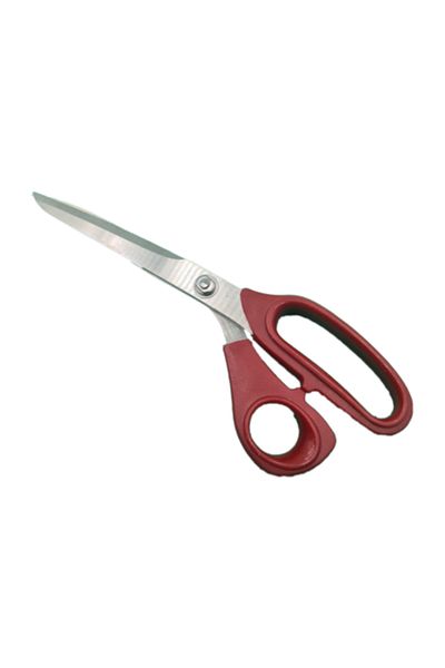 dalimag Professional Haircutting Scissors, Stainless Steel, Curved Handle, 24 cm, Red