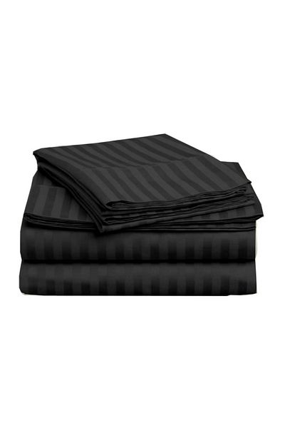 Pucioasa Damask bed sheet 140x240cm, black