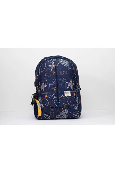 Smart Gate حقيبة ظهر مدرسية SG-9140 بتصميم قلوب ونجوم، 6 جيوب، مزودة بمنفذ US...