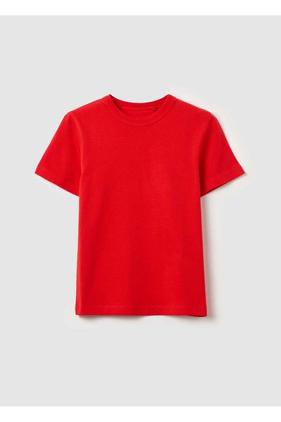 Ovs Solid Colour T-Shirt In Organic Cotton