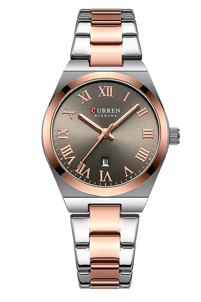 Fubena Curren 9095 Calendar Clip Lock Steel Women Wrist Watch