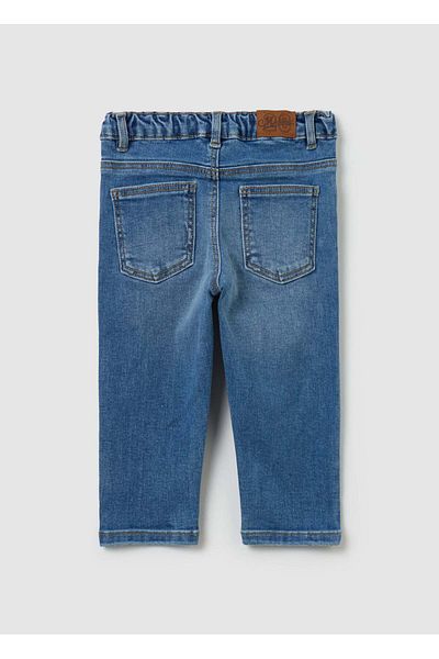 Ovs Five-Pocket Jeans With Mickey Mouse Print
