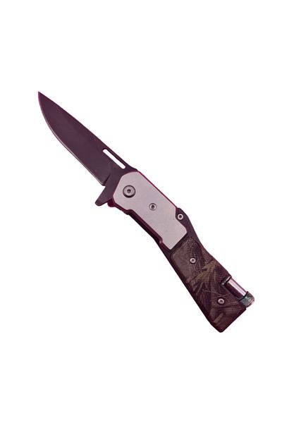 dalimag Briceag Model Vanatoare, Lanterna, Deschidere Manuala, Sistem Prindere Curea, Verde, 20 cm,