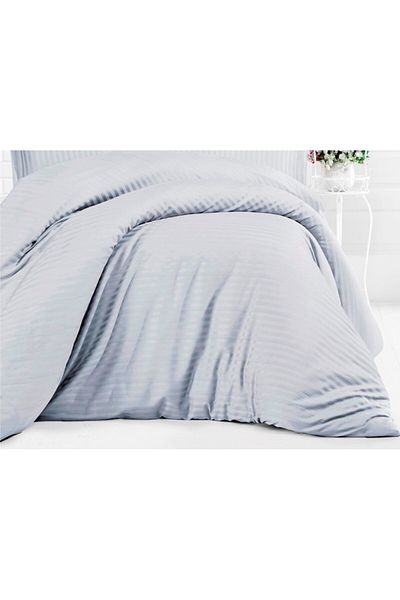 Pucioasa Damask bed sheet 240x260cm, Light grey
