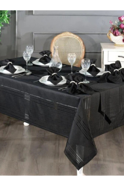 MADAME LUDA Dertsiz Keten Kumaş Siline Bilir Leke Tutmayan Masa Örtüsü.(Boyut...