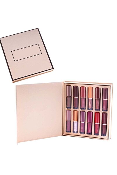 huitich مجموعة ملمع الشفاه من 12 قطعة بألوان متنوعة، مرطبة ولامعة