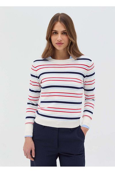 Ovs Long-Sleeved Top With Striped Pattern
