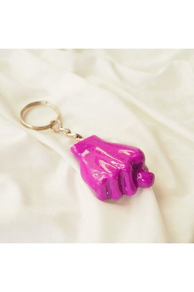 HobiShop Purple Nah Keychain.