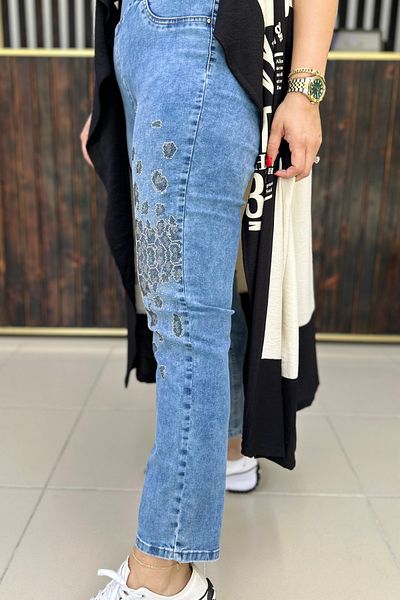 GÖKSEL Stone Leo Lycra Jean Large Size