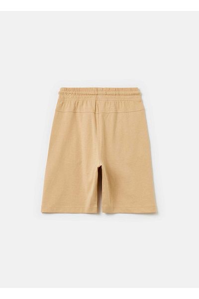Ovs Fleece Bermuda Shorts With Drawstring And Print