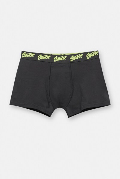 Pull & Bear STWD flüor siyah 3'lü boxer paketi