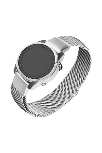 FIXED Bratara smartwatch, Mesh, pentru Garmin QuickFit 20mm, argintie