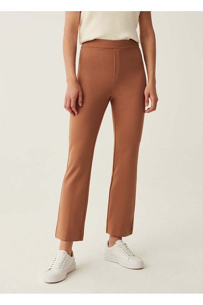 Ovs Cropped Flare-Fit Trousers