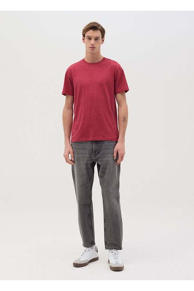 Ovs T-Shirt In Slub Cotton With Round Neck