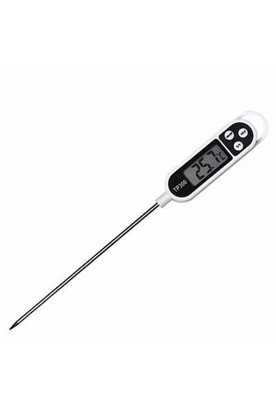 victiny Kitchen Thermometer TP300, Senmase, Stainless Steel/ABS, 24.5 cm, White/Black