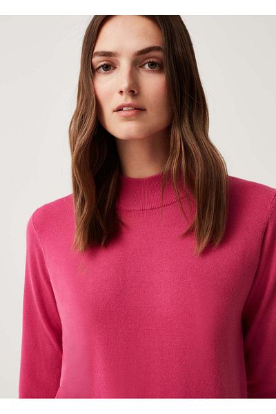 Ovs Womens Pullover With Mock Neck