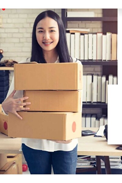 TİBOX E Ticaret Boş Karton Koli 10 Adet Ürün Taşıma Ve Taşınma Kolisi 20 X 27,5 X 15,5cm