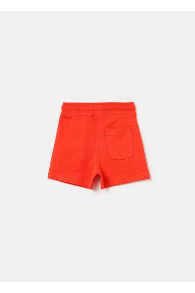 Ovs Cotton Shorts With Drawstring