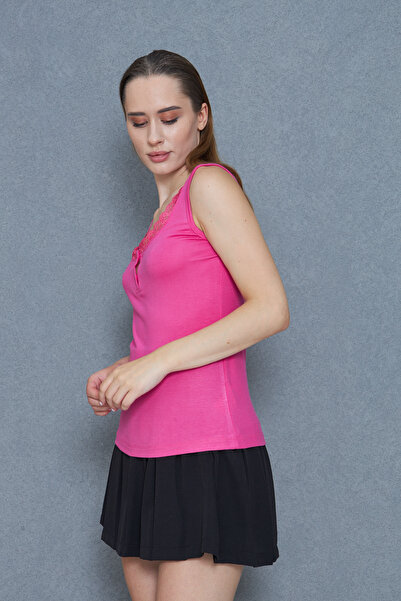 NEW LAVİVA Women's Lace Detailed Buttoned Cotton Lycra Athlete Body 700-3750