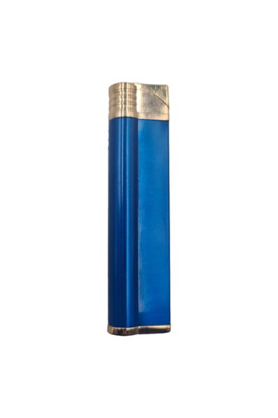 dalimag Slim Windproof Lighter, Refillable, 9 cm, Blue