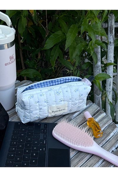 Punchiess Blue Meadow Pencil Case