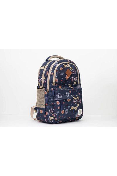 Smart Gate SG-9181 School Carrying Deer Backpack With 5 Pockets 15.6 Blue