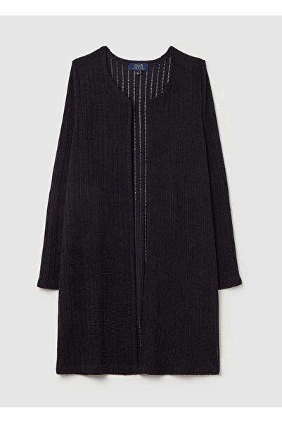 Ovs Long Open Cardigan With Openwork